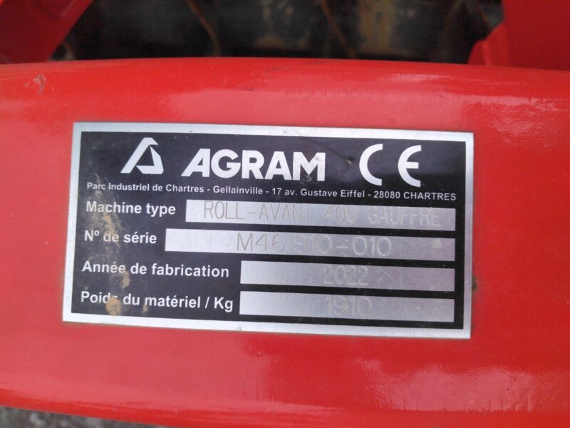 TASSE-AVANT AGRAM ROLLAVANT OCCASION 4M REPLIABLE